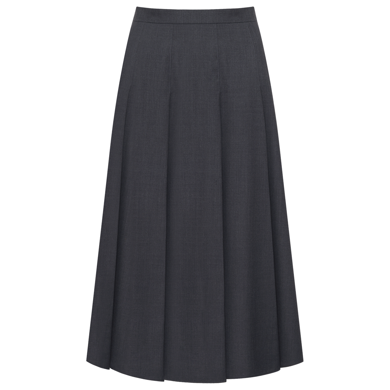 Mela pleats skirt (melange charcoal)
