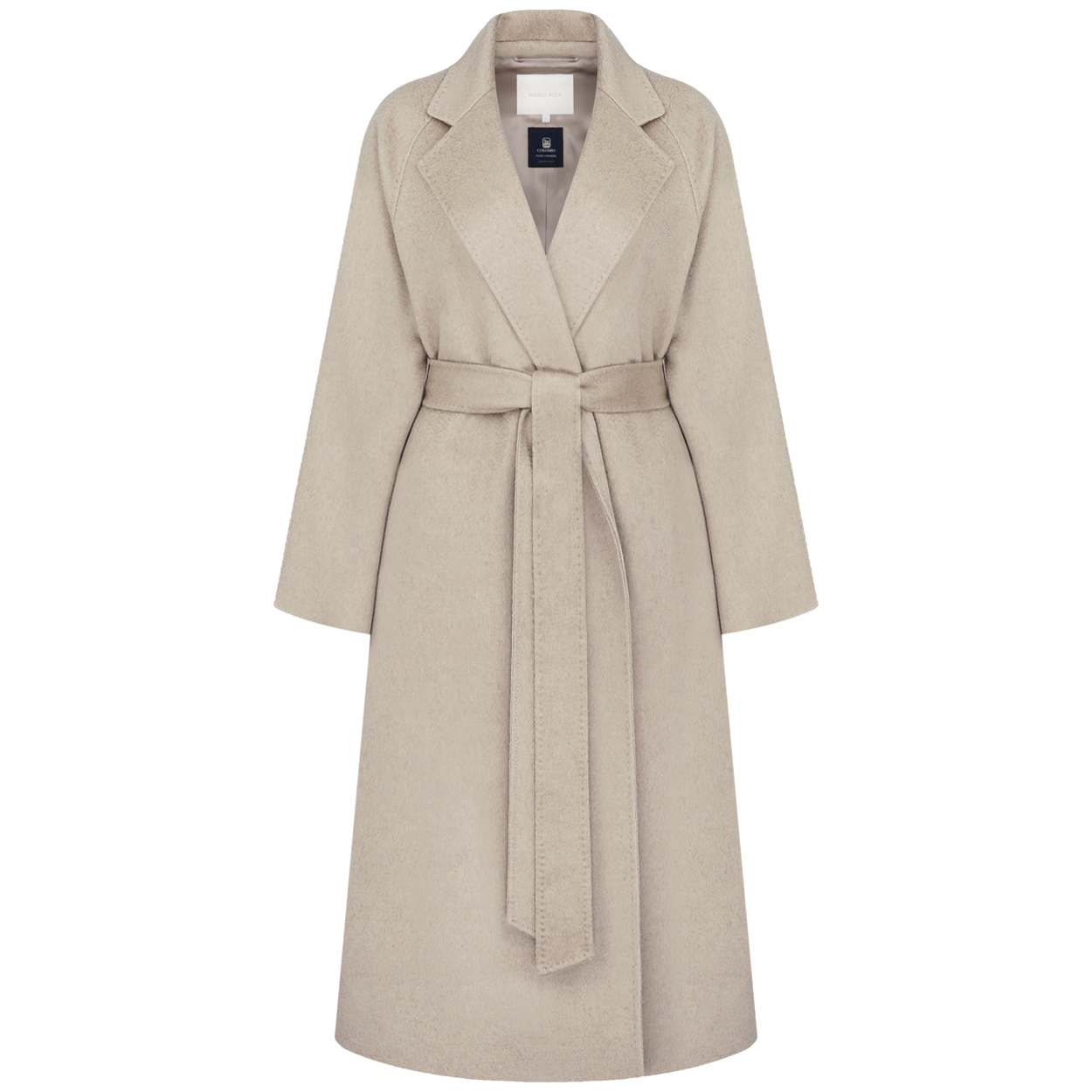 Timeless cashmere coat (oatmeal beige)
